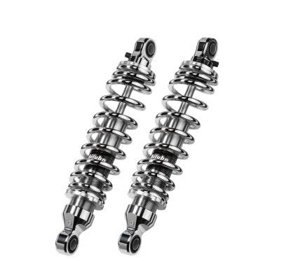Bitubo Rear Shock Absorbers Pair RE003WME03 Touring - Preload and Rebound Adjustment, Chromed...