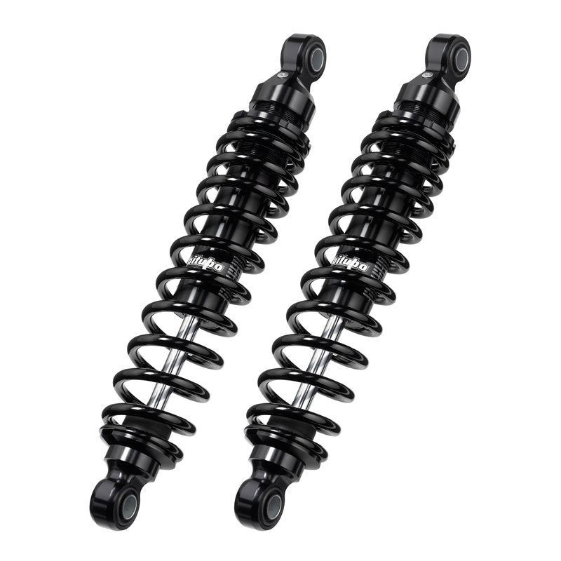 Coppia Ammortizzatori Posteriori Bitubo RE001WMB02V2 - Regolazione Precarico Molla, Molla Nera Coppia Ammortizzatori Posteriori Bitubo RE001WMB02V2 - Regolazione Precarico Molla, Molla Nera