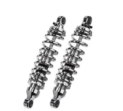 Bitubo Rear Shock Absorbers Pair RE004WME03 - Preload and Rebound Adjustment, Chromed Spring