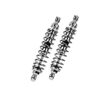 Bitubo Rear Shock Absorbers Pair RE003WMB03 Touring - Spring Preload Adjustment, Chromed Spring