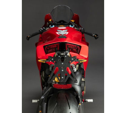 LighTech Ducati Adjustable License Plate Holder Kit - Homologated, Adjustable, Complete with...