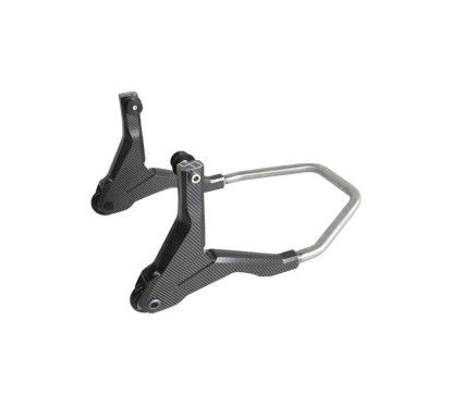 LighTech Carbon Rear Stand with Rollers for Ducati, BMW, Motorcycles with Wheels on Bearings
