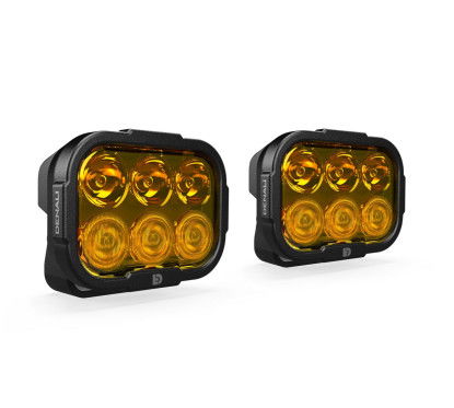 Denali DL-6 Driving Light Pods with DataDim Technology – 6 LED, Hybrid Elliptical Beam