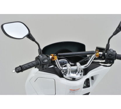 Handlebar bracket 250 mm anodized - BLACK Daytona