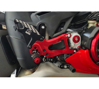 NC Racing Pedane regolabili Ducati Panigale V4 - Troy Bayliss Limited Edition