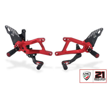 NC Racing Pedane regolabili Ducati Panigale V4 - Troy Bayliss Limited Edition