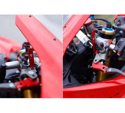 Kit staffe serbatoio fluido freno e frizione Ducati Panigale V4 CNC Racing SEA21 - 3 colori:...