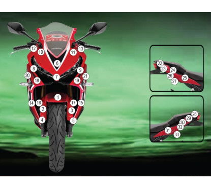 Eazi-Grip Paint Protection Kit for Honda CBR650R (2021–2023)
