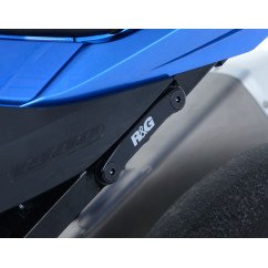 Rear Foot Rest Blanking Plate Kawasaki Ninja 250 '17, Z250 '13-'18 and Suzuki GSX-R1000 R&G BLP0026BK