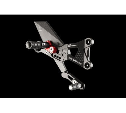 ADJUSTABLE REAR SETS WITH FOLD UP FOOTPEG BMW S1000RR - NORMAL SHIFTING (09-12) LIGHTECH
