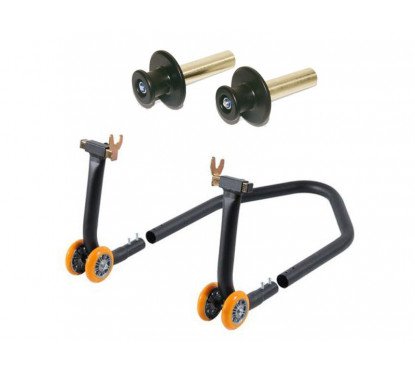 MODULAR IRON REAR STAND WITH ROLLERS LIGHTECH