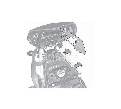 Kit specifico per montare il KLX1111 / KL1111 / TE1111K senza l'attacco per il bauletto...
