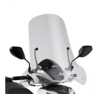 Parabrezza specifico trasparente 62 PER 71 cm (H PER L) e' possibile montare un bauletto...
