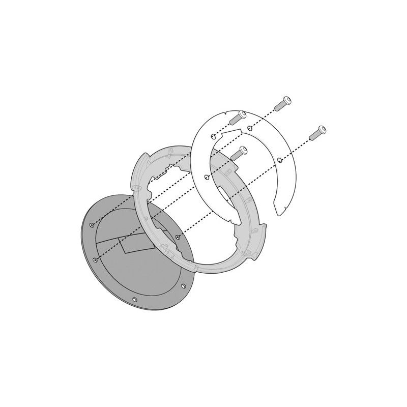 Flangia specifica per l'utilizzo di borse da serbatoio Tanklock - BF14K