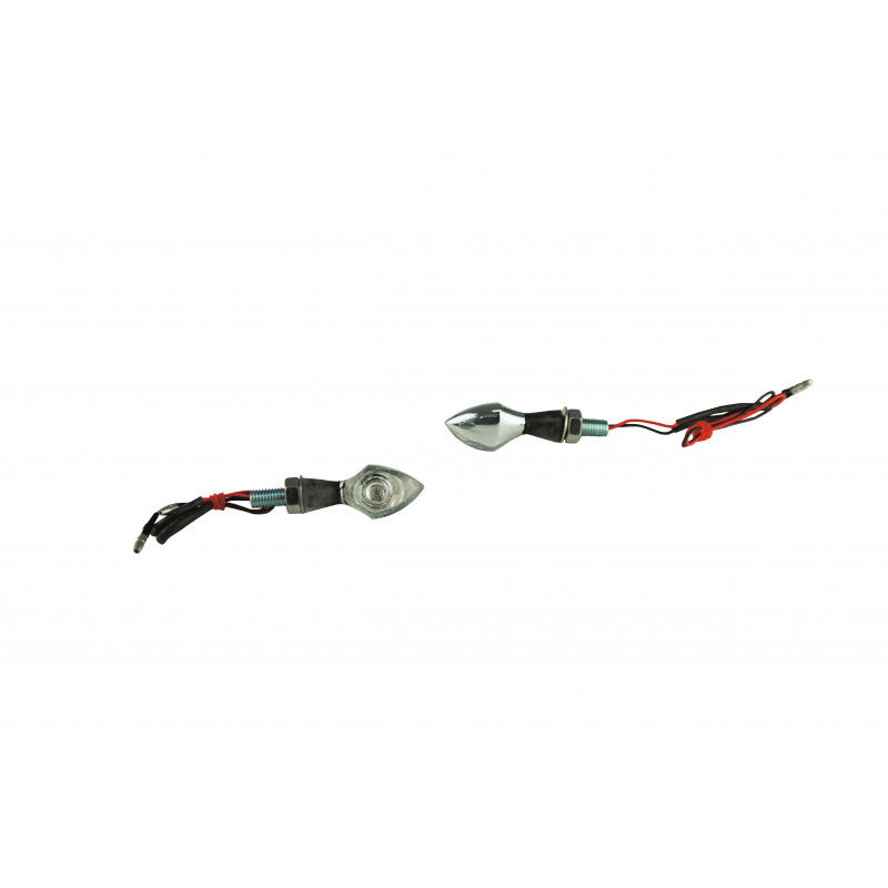 Coppia minifrecce a led MICROPIP omologate colore alluminio Forbikes
