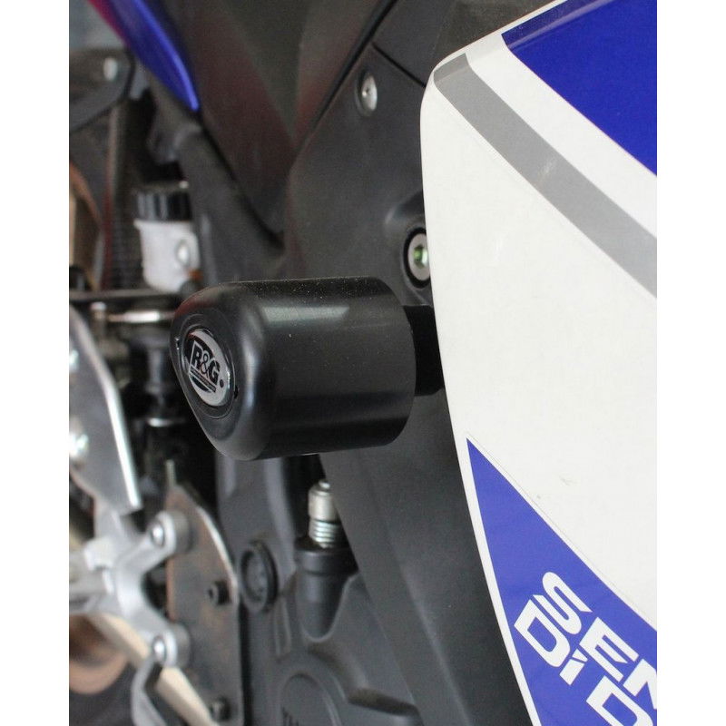 Tamponi paratelaio tipo Aero no-cut Sliders telaio - Yamaha YZF-R25 '14-'18 / YZF-R3 '15-'18...