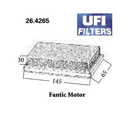 UFI - 26.4265 filtro aria