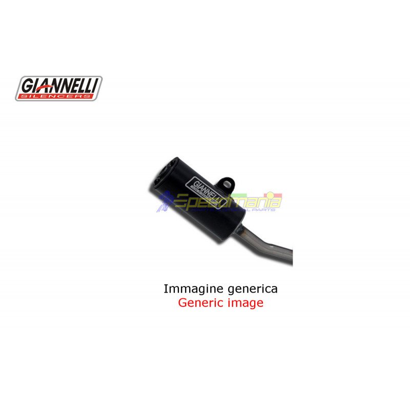 Road approved black anodized aluminium silencer for mopeds ('77/07 version) GIANNELLI - 30507