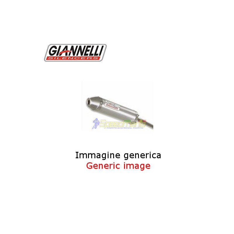 Aluminium street 2 stroke silencer with new safety end cap GIANNELLI - 53510HF