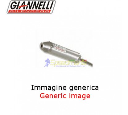 Silenziatore alluminio stradale 2T con fondello antiinfortunistico GIANNELLI - 53510HF