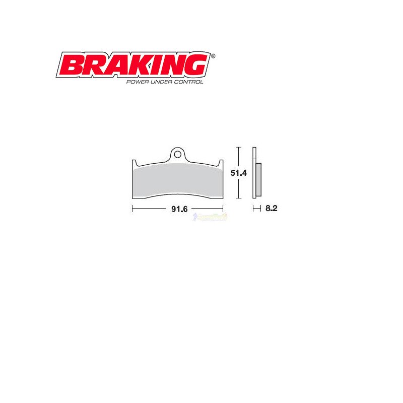 kit completo pastiglie anteriori mescola base uso racing CM66 Braking -801CM66