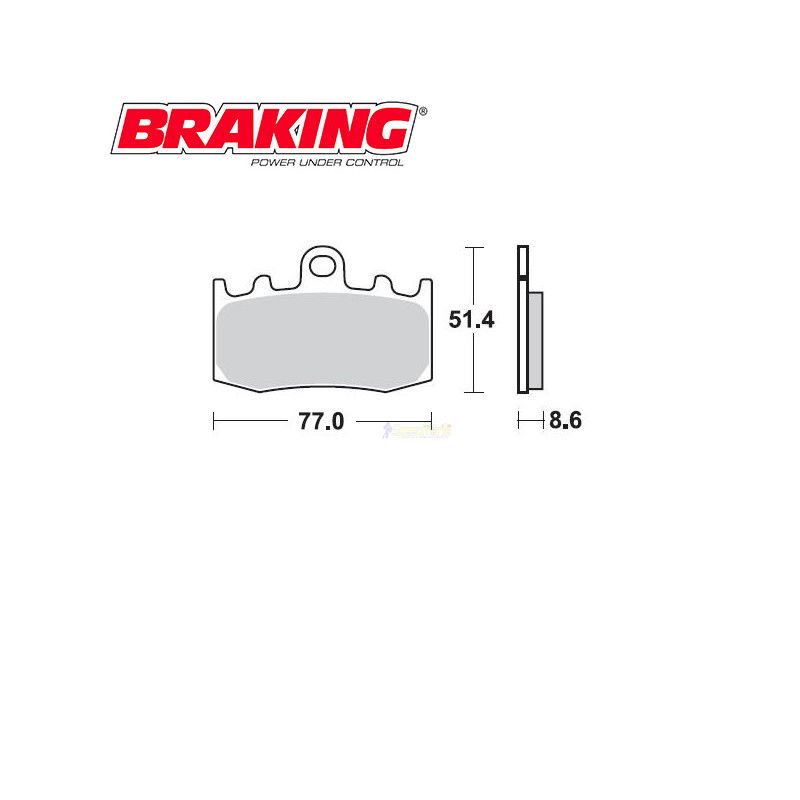 kit completo pastiglie anteriori mescola base SM1 Braking -892SM1