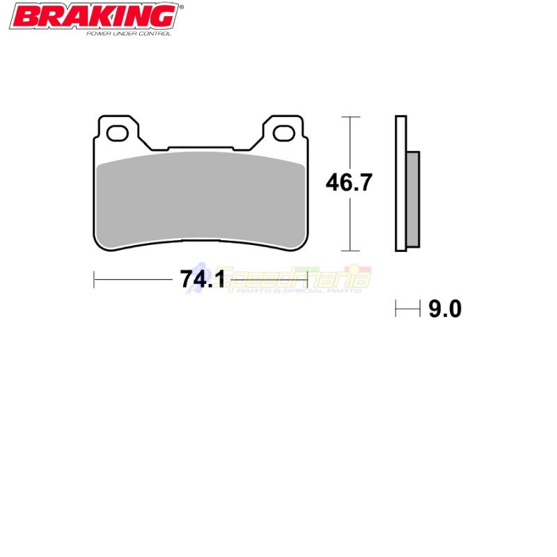 kit completo pastiglie anteriori mescola base uso racing CM66 Braking -899CM66