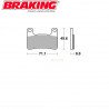 kit completo pastiglie anteriori mescola sinterizzate uso racing Braking -P1R898