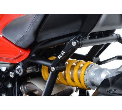 Placchette copri fori poggiapiedi posteriori (lato SX) Ducati Supersport S '17-'20