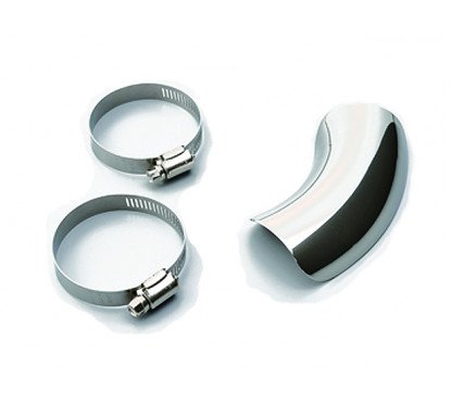 Protezione silenziatore acciaio inox - diam.40-60mm (curvata - tipo corto) DAYTONA