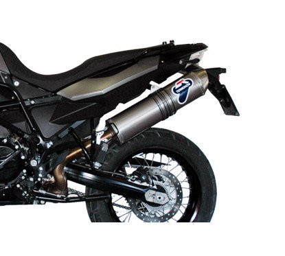 SILENCER TERMIGNONI OVAL STAINLESS STEEL CARBON LOOK SLEEVE HOM BMW F 800 // 650 GS 09-15...