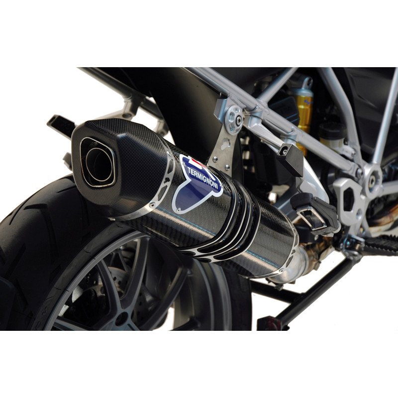 SILENCER TERMIGNONI RELEVANCE STAINLESS STEEL CARBON SLEEVE HOM BMW R 1200 GS 13-16 BW12080CV