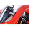 Placchette coprifori specchietti, Ducati Panigale V4 / V4S / V4R '19- / V2 '20- R&G MBP0032BK