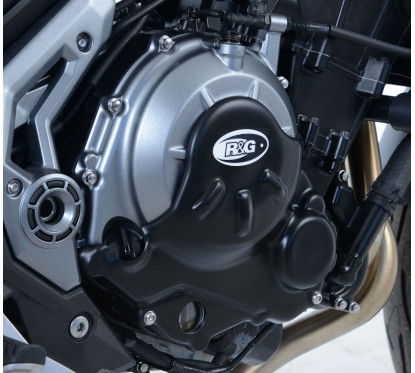 cover protezione motore DX tipo "Slash Cut" - Kawasaki Z650 / Ninja 650 '17- SCC0002BK R&G...
