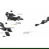 PUNTALINO FISSO LEVA CAMBIO O FRENO POSTERIORE - M6 nero CNC Racing
