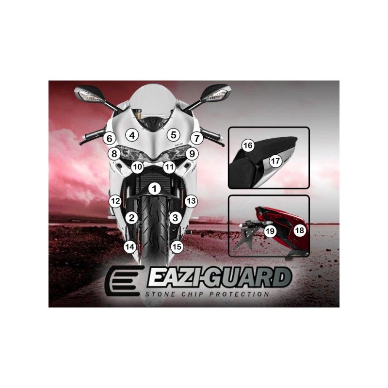 Eazi-Guard pellicola protettiva per Ducati 959 PANIGALE 2016-2017
