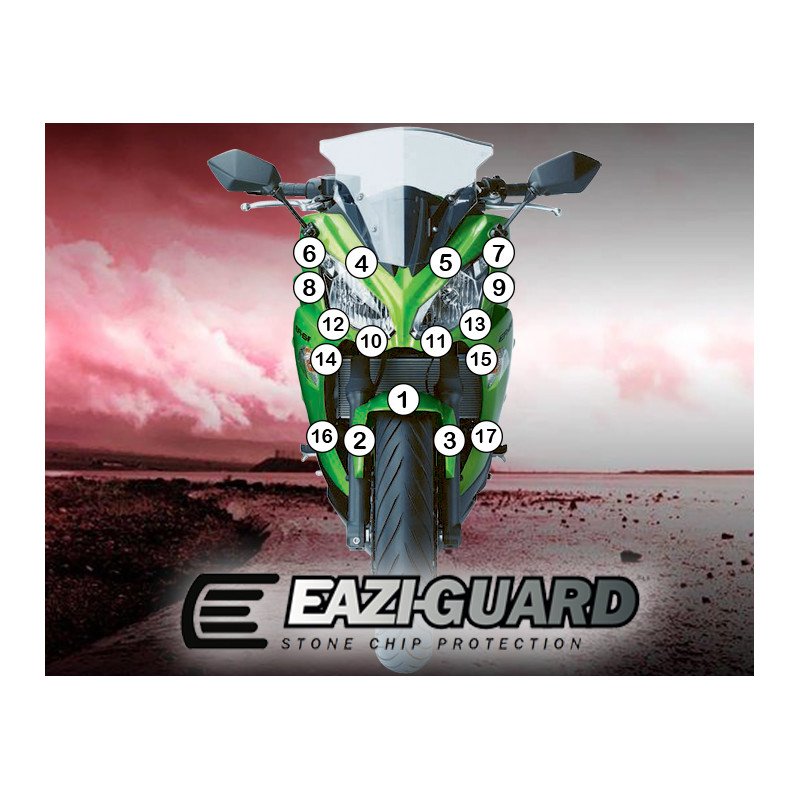 Eazi-Guard Paint Protection Kit Kawasaki ER6F 2012-2016