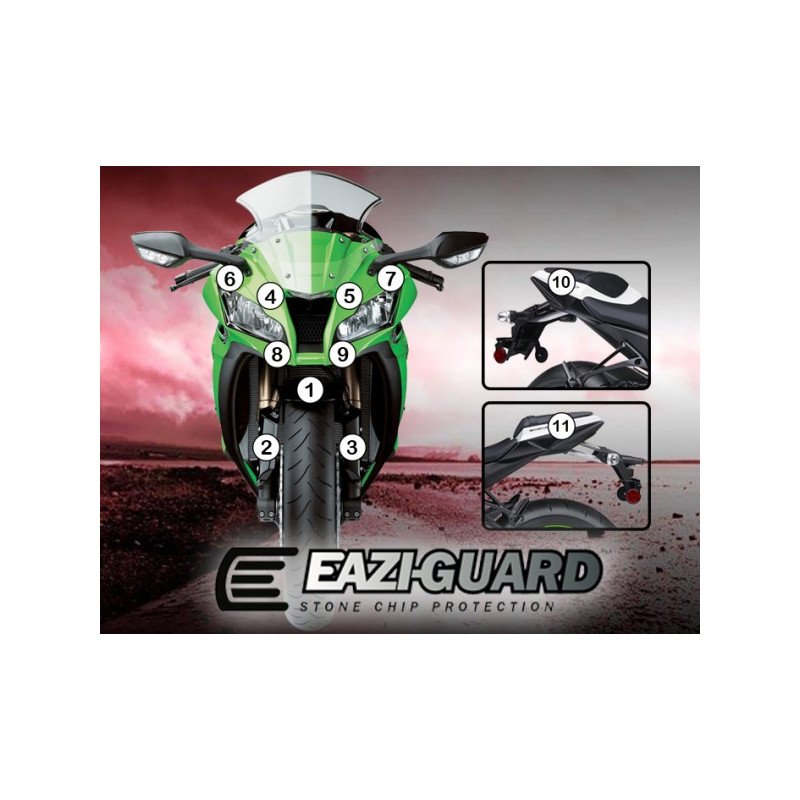 Eazi-Guard Paint Protection Kit Kawasaki ZX10R 2011-2015