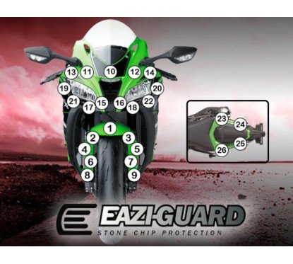 Eazi-Guard Paint Protection Kit Kawasaki ZX10R 2016-CURRENT