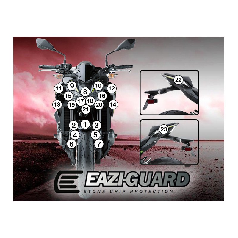 Eazi-Guard Paint Protection Kit Kawasaki Z900 2017-CURRENT