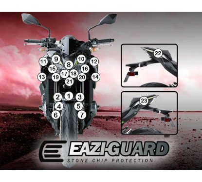 Eazi-Guard Paint Protection Kit Kawasaki Z900 2017-CURRENT
