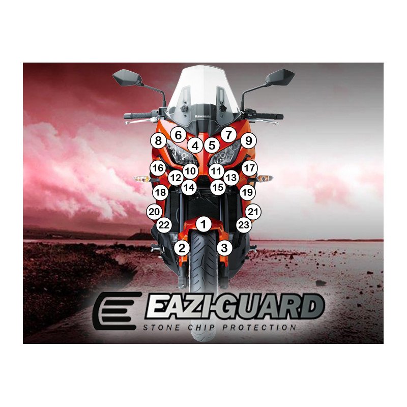 Eazi-Guard Paint Protection Kit Kawasaki VERSYS 1000 2015-CURRENT