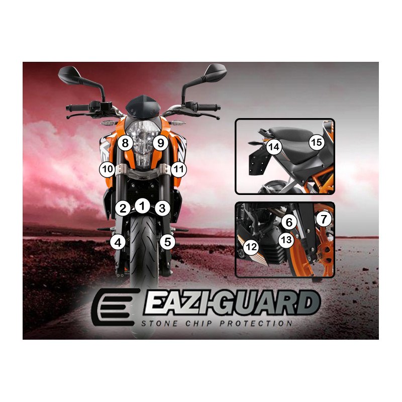 Eazi-Guard pellicola protettiva per KTM 390 DUKE 2013-2016