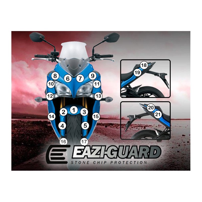 Eazi-Guard pellicola protettiva per SUZUKI GSX-S1000F 2015-CURRENT