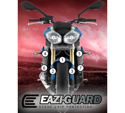 Eazi-Guard Paint Protection Kit Triumph 675 STREET TRIPLE 2013-2016