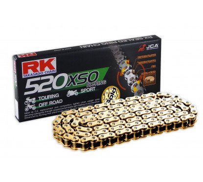 Motorcycle Chain transmission RK TAKASAGO pitch 520 GOLD 120 links GB520XSO