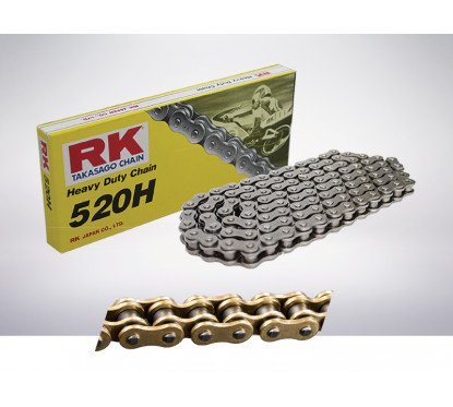 Motorcycle Chain transmission RK TAKASAGO pitch 520 GOLD 120 links GS520H