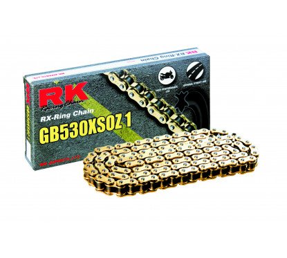 Motorcycle Chain transmission RK TAKASAGO pitch 530 GOLD 118 links GB530XSOZ1
