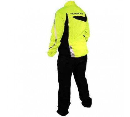 Divisible Ventilated Waterproof Rain Suit - Waterproof 10,000mm, Fluorescent Yellow/Black...