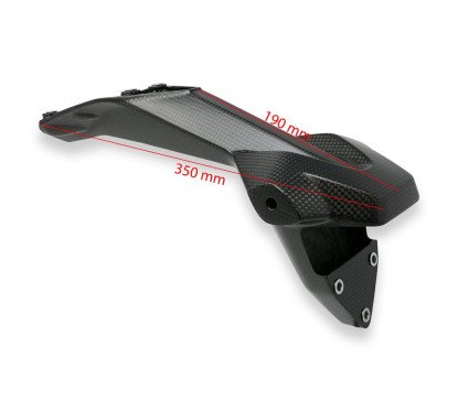 Porta targa Ducati Panigale - Carbonio opaco CNC Racing ZA516Y